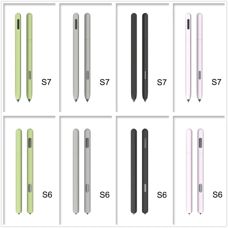 

Simple business pencil case For Sam-sung Galaxy- Tab S6 S7 S-Pen Cover Cute Cartoon Tablet Silicone Pencil Case