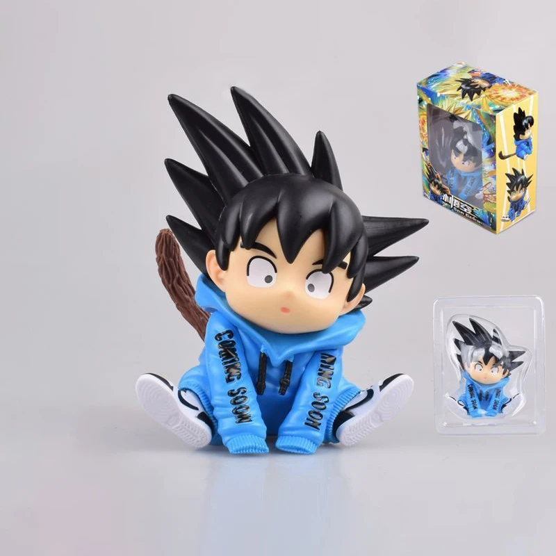 

Аниме Новая мода Гоку сидячий стиль модный бренд Q Версия Модель украшение ручная работа игрушка для детей