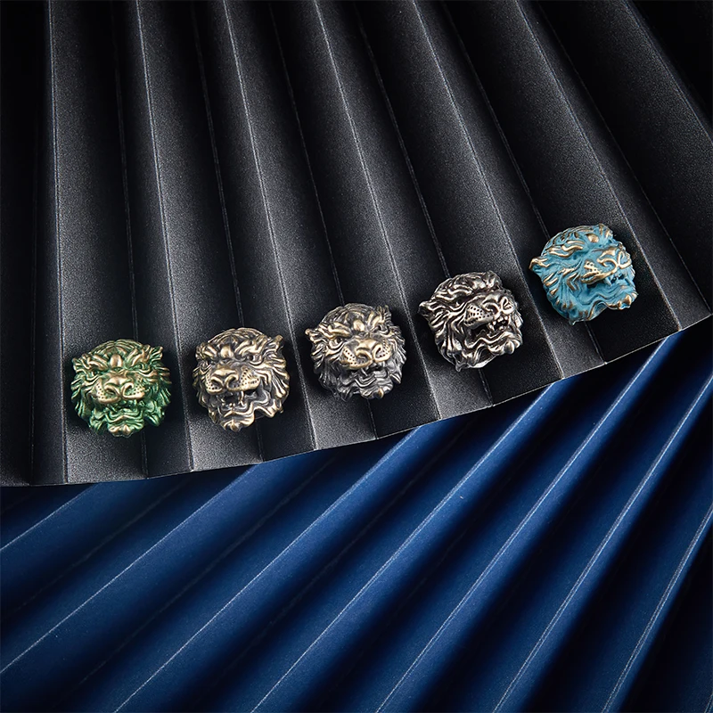 

1 шт голова тигра, латунный зонт, веревочные бусины, аксессуар «сделай сам», подвеска