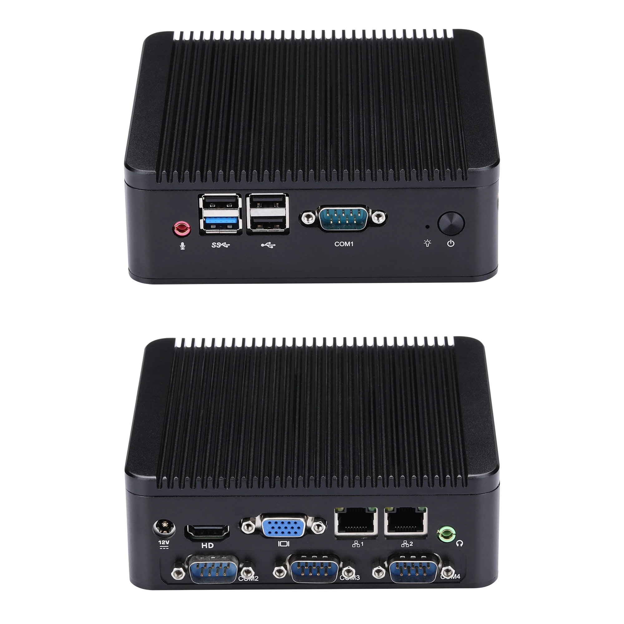 

Мини-ПК Kansung из алюминиевого сплава J1900 Dual Ethernet 4 Rs232 Com Port Безвентиляторный Barebone K190P