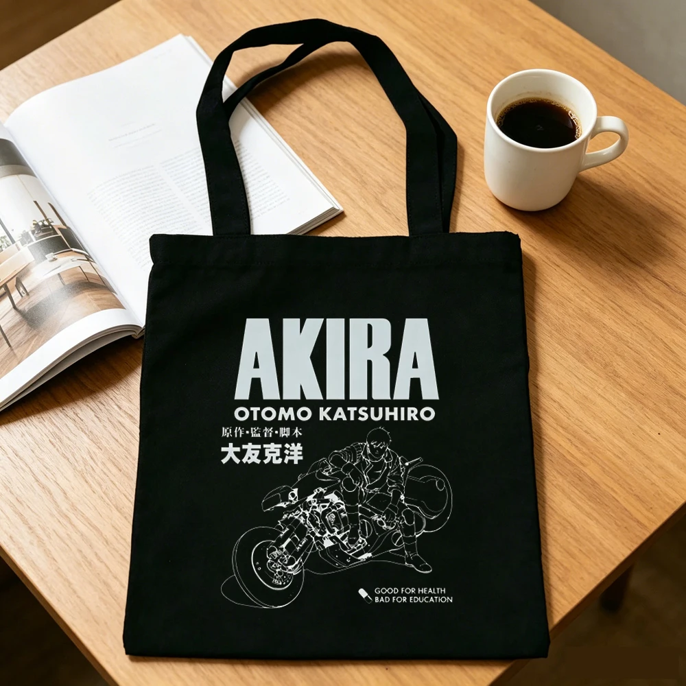 Фото Сумка-шоппер Akira Otomo Katsuhiro, холщовая, складная, для покупок, женская. №1