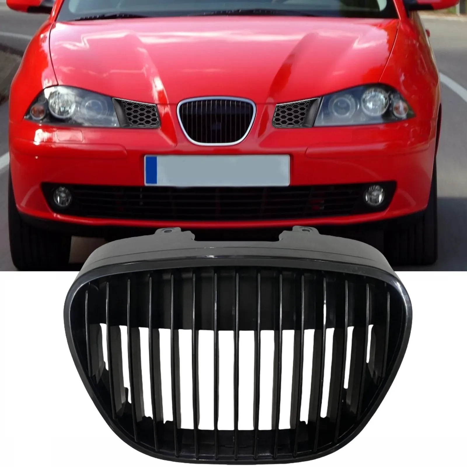 

Передняя Центральная решетка гриля для Seat Ibiza Typ 6L Cordoba 2002-2009, сменные автозапчасти 6L0853651E 6L0853651