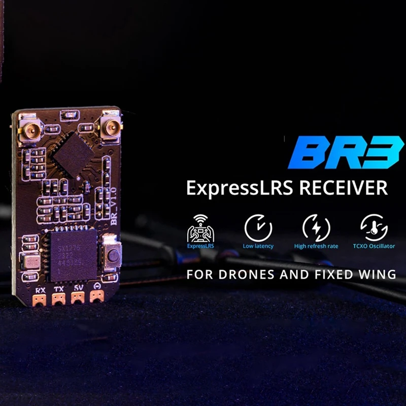 Для Bandit BR3 ELRS 915 МГц приемник Expresslrs встроенный TCXO с антенной T для FPV гоночного