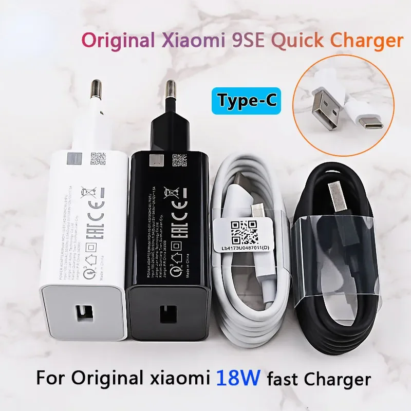 

Redmi Note 9 9S Fast Charger QC3.0 18W Quick Charge Adapter Type C for Mi 9 10 9T F2 Pro X2 X3 Redmi Note 7 8 9 Pro