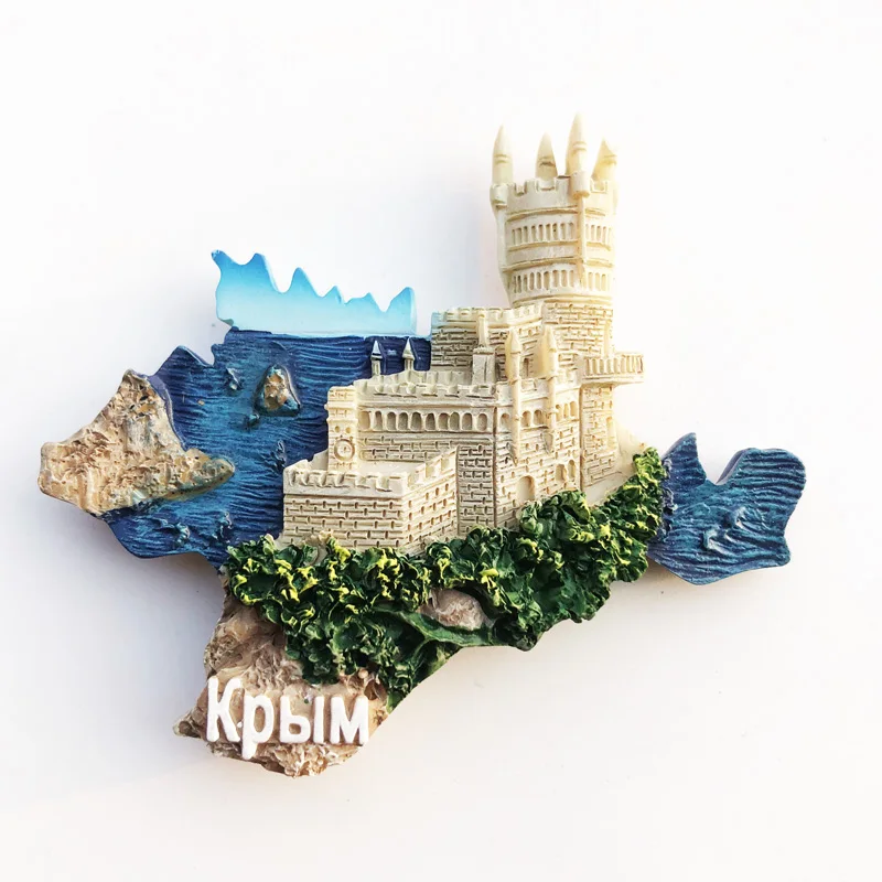 

Russia Crimea Travelling Fridge Magnets Swallow Castle Tourist Souvenirs Fridge Magnetic Stickers Home Decoration Birthday Gifts