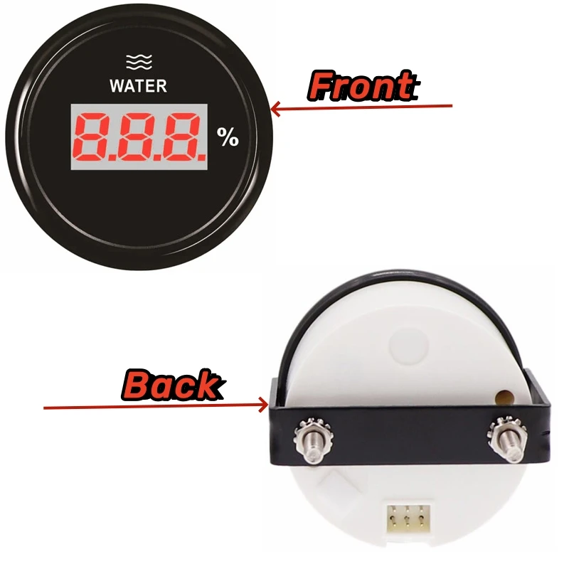 Цифровой водостойкий уровень воды измеритель уровня с красной подсветкой 9-32 В