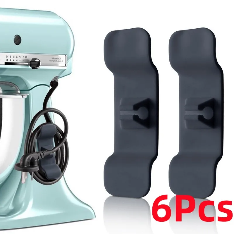 

6pcs Cord Winder Cable Management Clip Cable Holder Keeper Wire Organizer For Air Fryer Coffee Machine Kitchen Appliances tools