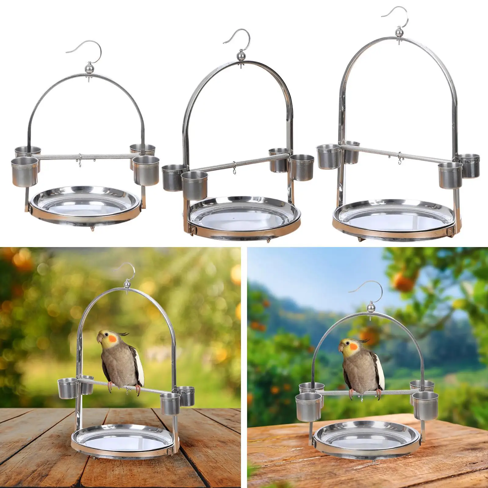 Клетка для птиц Портативная Игрушка активного отдыха подставка попугаев