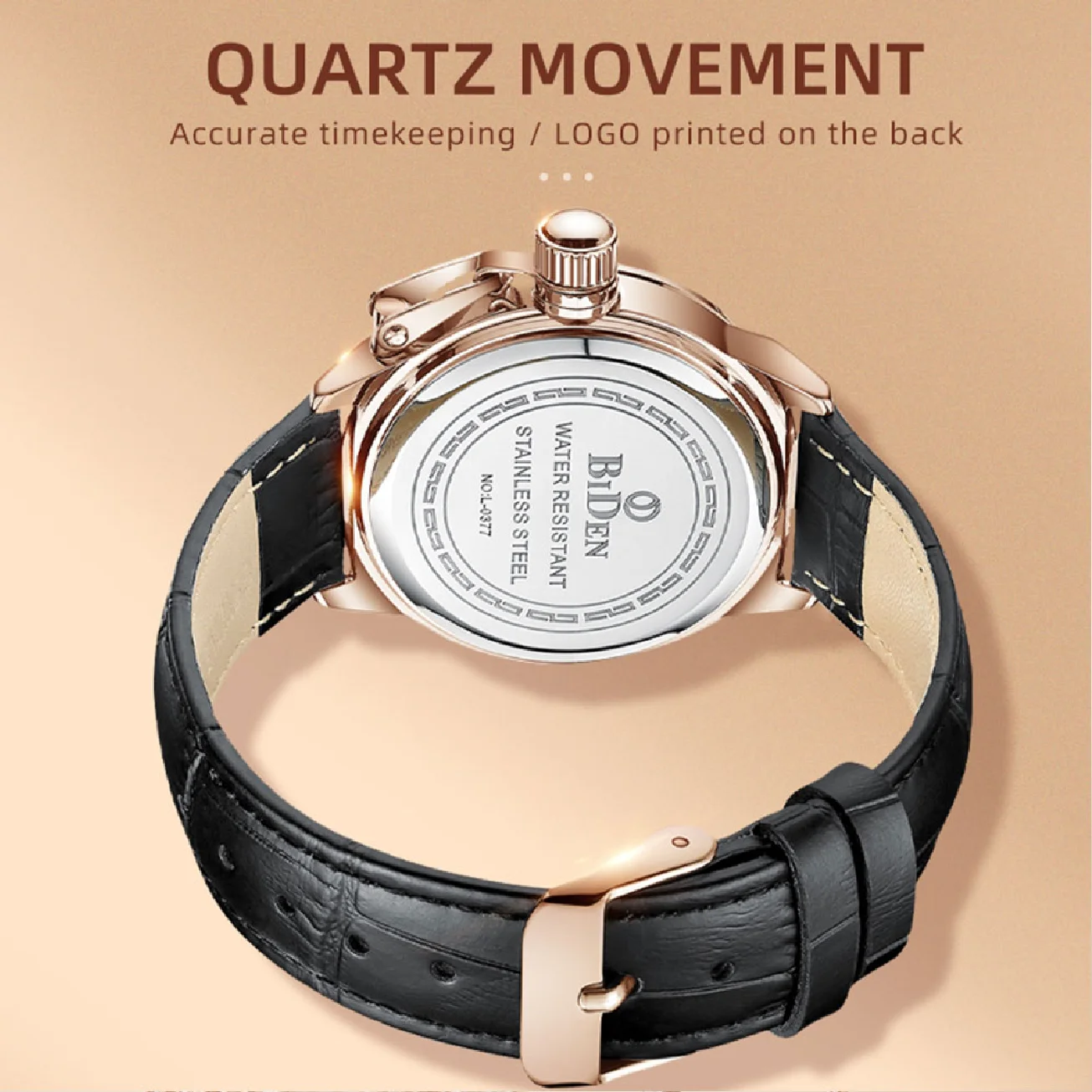 BIDEN Top Brand Luxury Women Quartz Watch Diamond Bracelet Leather Band Ladies Dress Bracelet Wristwatch Gift Calendar Clocks enlarge