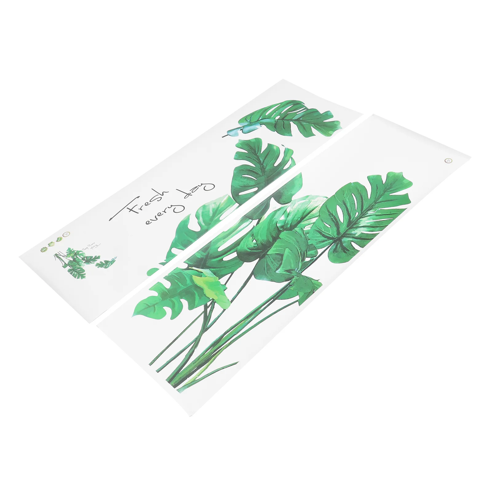

Banana Green Leaf Nordic Wall Sticker Bedroom Living Room Sofa Background Wall Can Be Removed ( free Collage )
