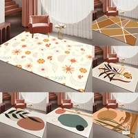2022 bohemian carpet printed felt area rug room floor non slip printed carpet for living room bedroom lounge home decorative