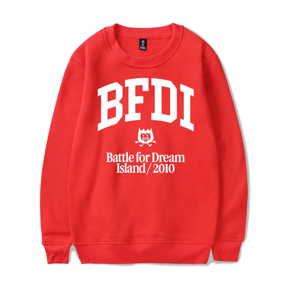 Jacknjellify BFDI Battle For Dream Island Vintage 90s Merch Sweatshirt Pullover Unisex Harajuku Streetwear Popular