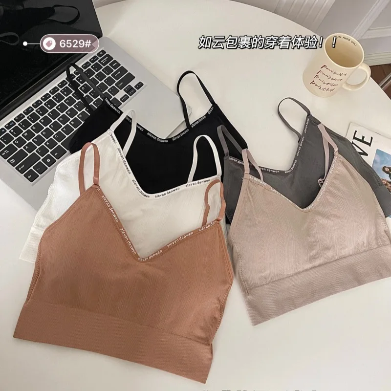 

Fixed Cup Tube Top Underwear One-Piece All-Match Casual Base Push up Breathable Comfortable Sling Basic Wrapped Chest Ladies