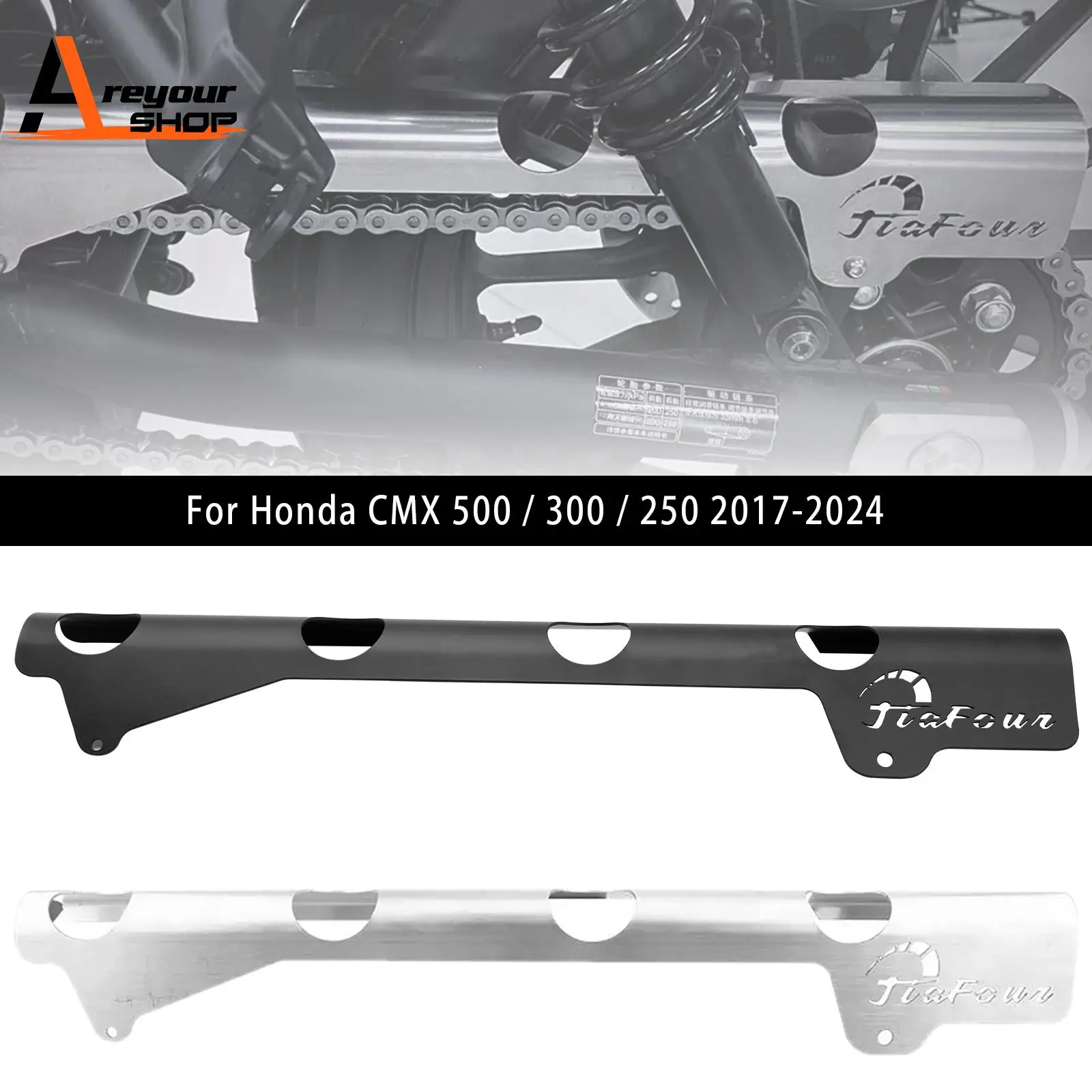 Защитная крышка цепи для Honda Rebel CL 250 300 500 CM CMX 17-24