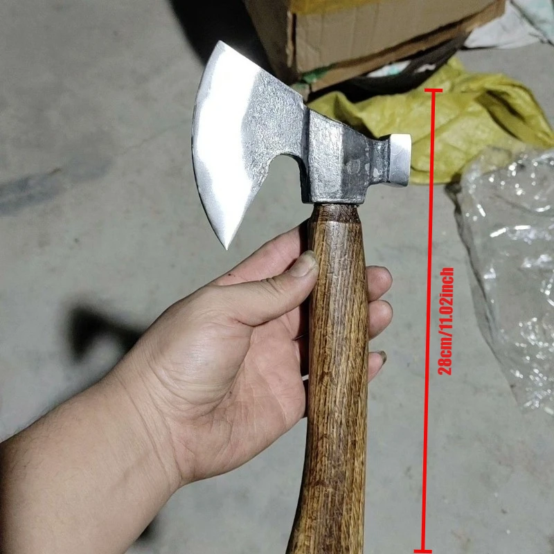 

Уличный мини-молоток для ковки, топор, деревообработка, бытовой топор, деревянная ручка, молоток для резки деревьев, топор, разделенные дрова, ручные инструменты