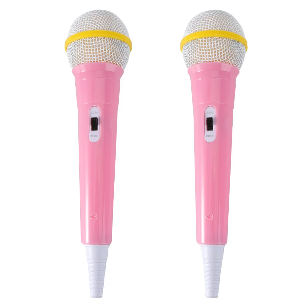 

Microphone Toy Kids Prop Fake Karaoke Mic Costume Simulated Party Toys Model Children Play Toddler Pretend Supply Plastic Echo