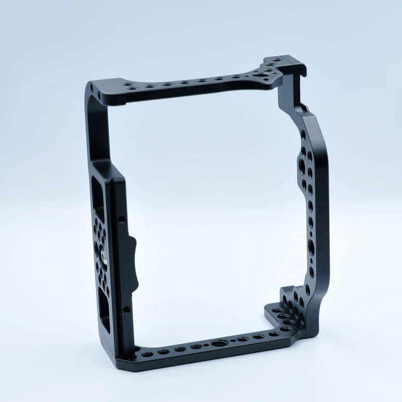 RaidNeo Camera Cage Frame for Canon EOS R DSLR Protective Cage Quick Release Rig with Cold Shoe 3/8 1/4 Thread Holes