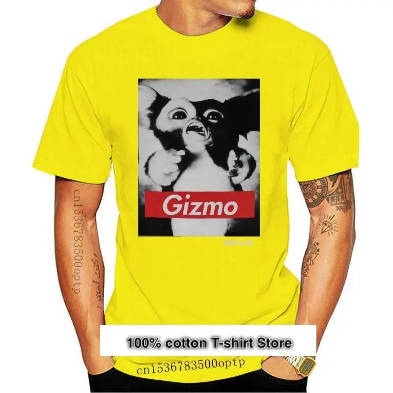 

Camiseta de manga corta para hombre, prenda de vestir, con estampado de gradas Gremlins, en blanco y negro, nueva