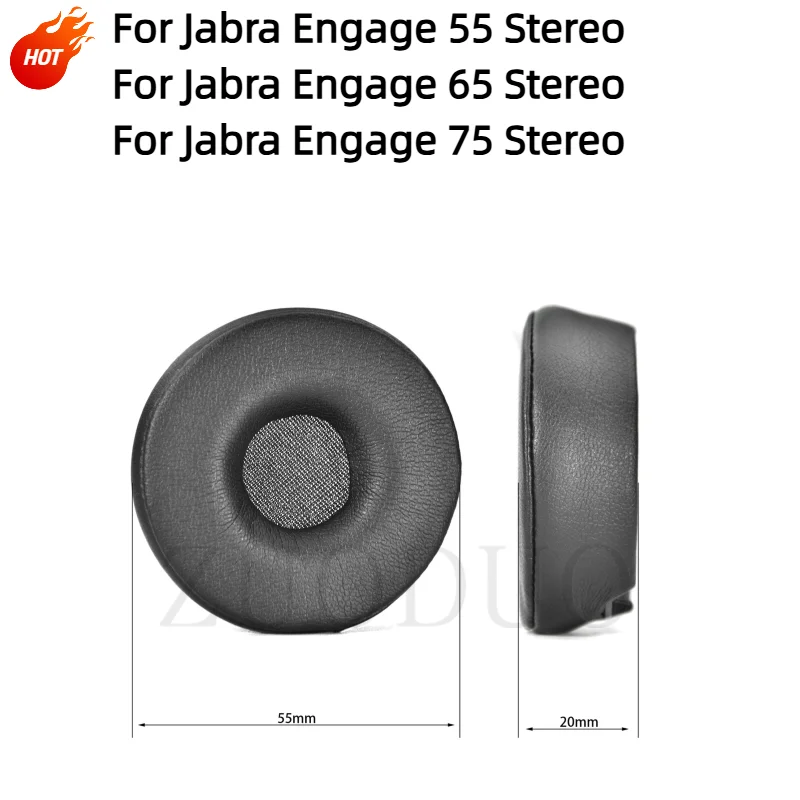 Фото Амбушюры для Jabra Engage 55/Engage 65/Engage 75, стереогарнитура, наушники из пены с эффектом памяти, амбушюры №1