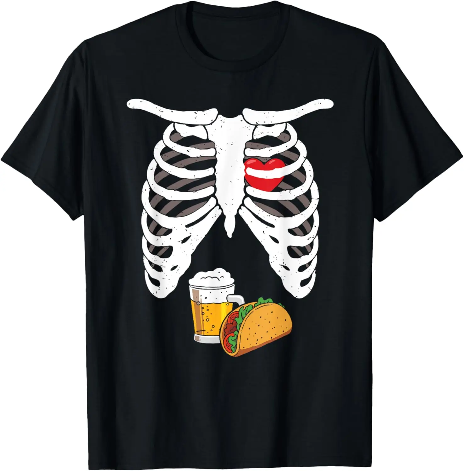Pregnancy Announcement Shirt Dad Soon Pregnant Skeleton T-Shirt