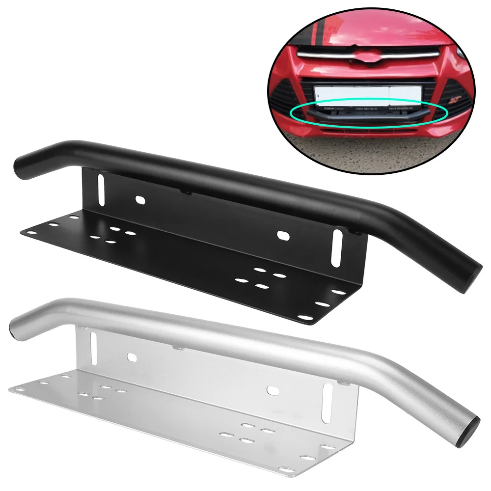 

Front Bumper License Plate Universal Aluminum SUV Lamp Holder Log Light Mount Bracket Off Road LED Light Bar Frame Holder