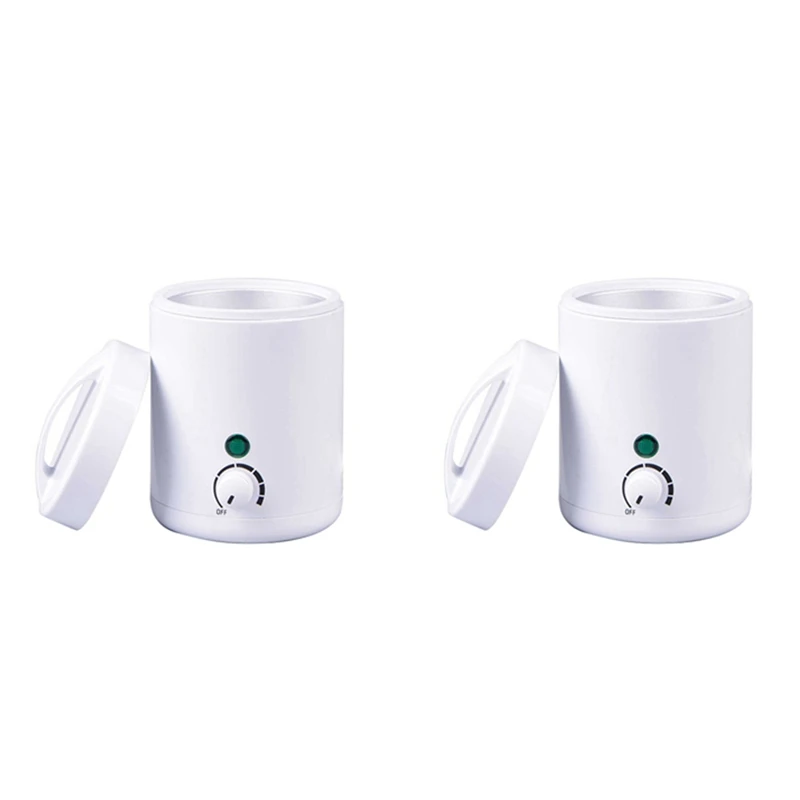 

2X Electric Wax Heater Paraffin Warmer Pot-Waxing Machine Hair Removal Wax Heater Heater EU Plug
