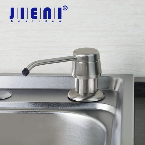 

JIENI Stainless Steel Kitchen Sink Hand Liquid Soap Dispenser 304 ABS Bathroom Shower Deck Mounted Distribuidor Soap Dispenser