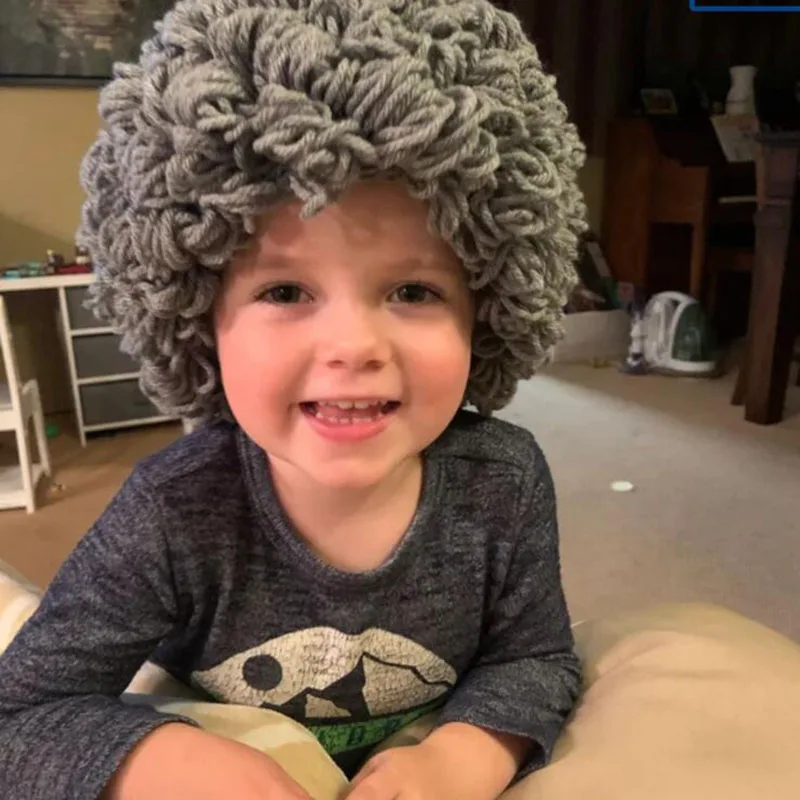 

Эластичная теплая плотная шапка милые Парики Мягкая шапка для малышей и милая d88