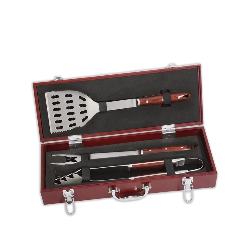 

Набор инструментов для барбекю из нержавеющей стали, принадлежности для барбекю, для приготовления пищи на природе, Набор принадлежностей ...