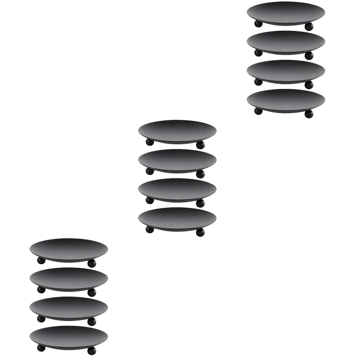 

12 pcs Practical Portable Multifunctional Iron Plates Tabletop Holders Holder Iron Holders