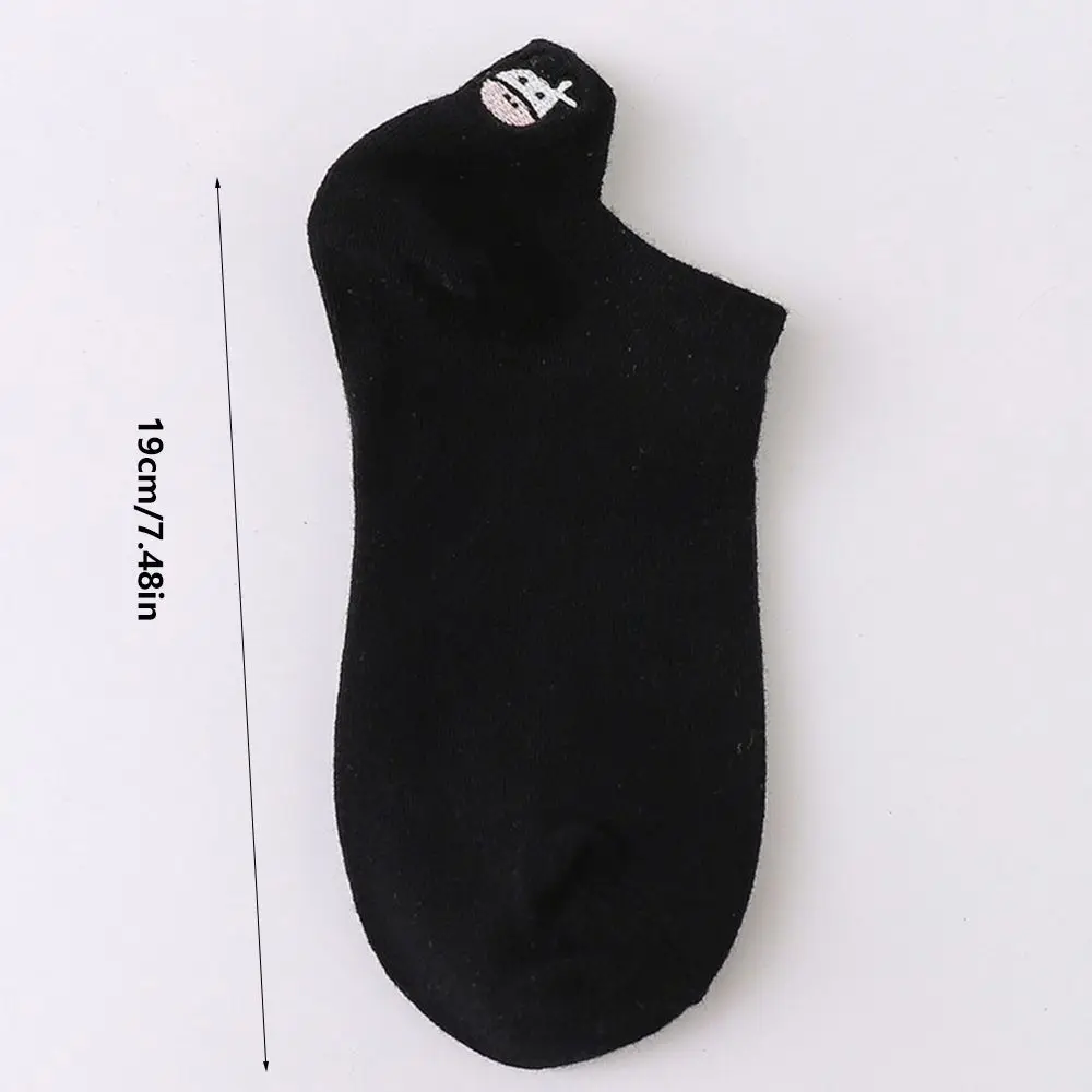 Женские Модные Теплые Низкие Носки С Вышитым Мультяшным Рисунком Коровы И