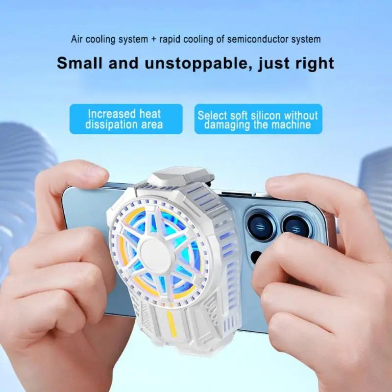 

Portable Mobile Phone Cooling Artifact Aluminum Semiconductor Radiator Phone Cooling Fan Radiator For Cell Phone Portable