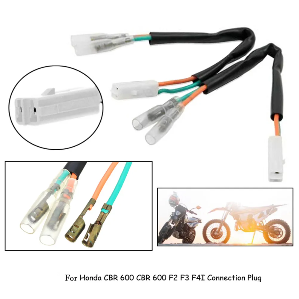 

100% Brand New Auto Parts Turn Signal Leads Plug Connector 12 Volt Systems 17cm Direct Fit 2 Pins Plug Marker Wire Adapter