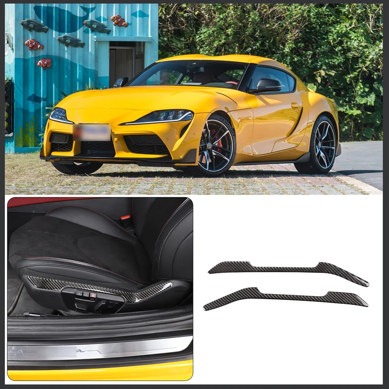 

For 2019-2022 Toyota Supra GR A90 car styling seat adjustment switch decorative sticker car interior decoration accessories