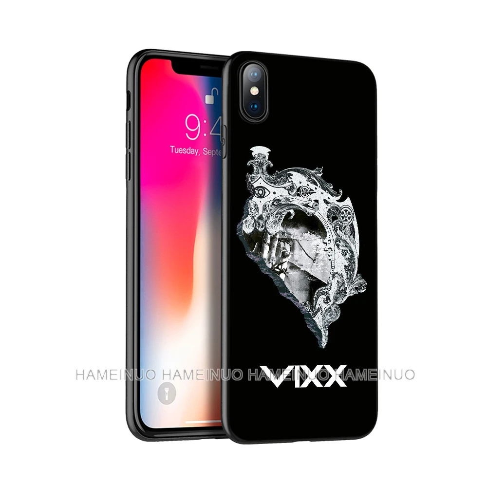 

Black tpu case for iphone 5 5s SE 2020 6 6s 7 8 plus X 10 XR XS 11 pro MAX silicon cover case VIXX LR Kpop ST RLIGHT