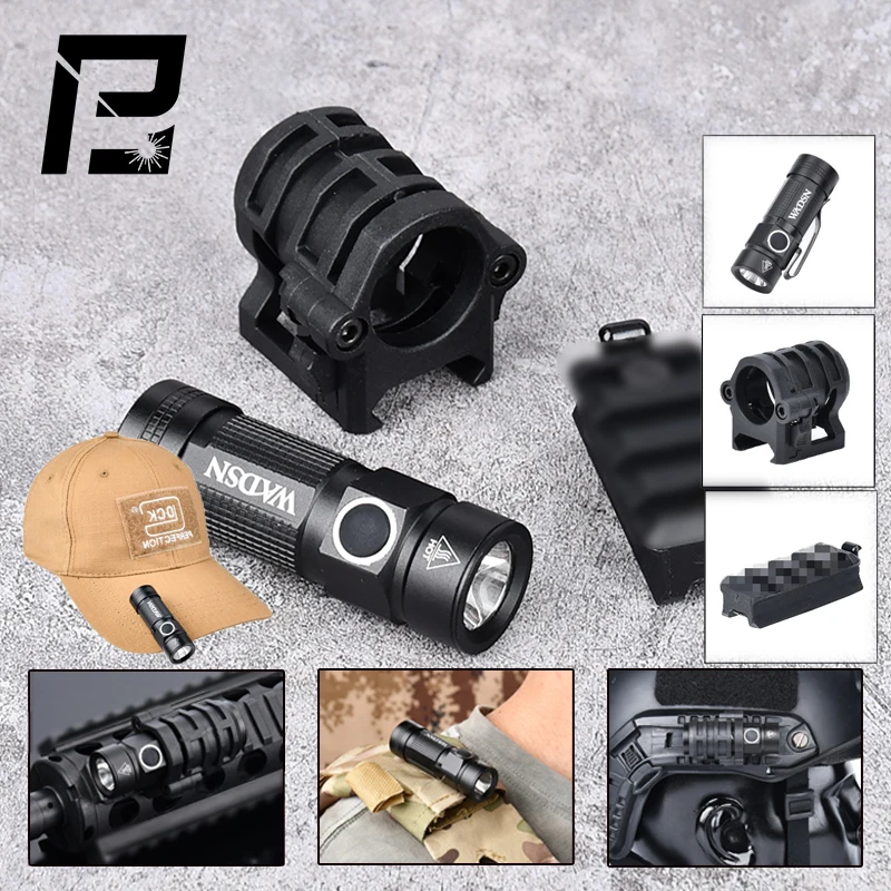 Военный тактический фонарь для шлема быстрый фонарик аксессуары стробоскоп зум
