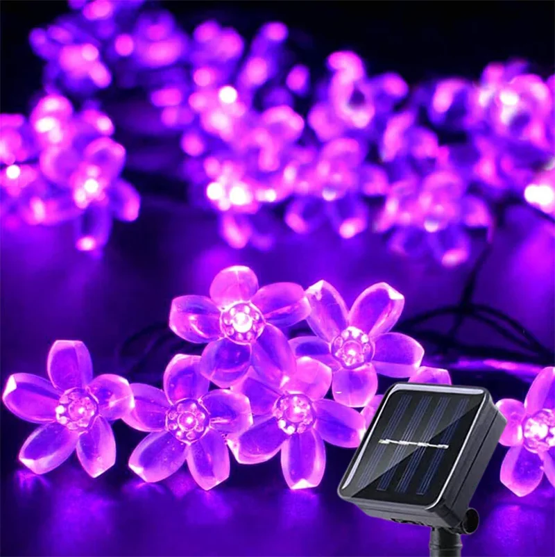 

Солнечная гирлянда с цветами LED