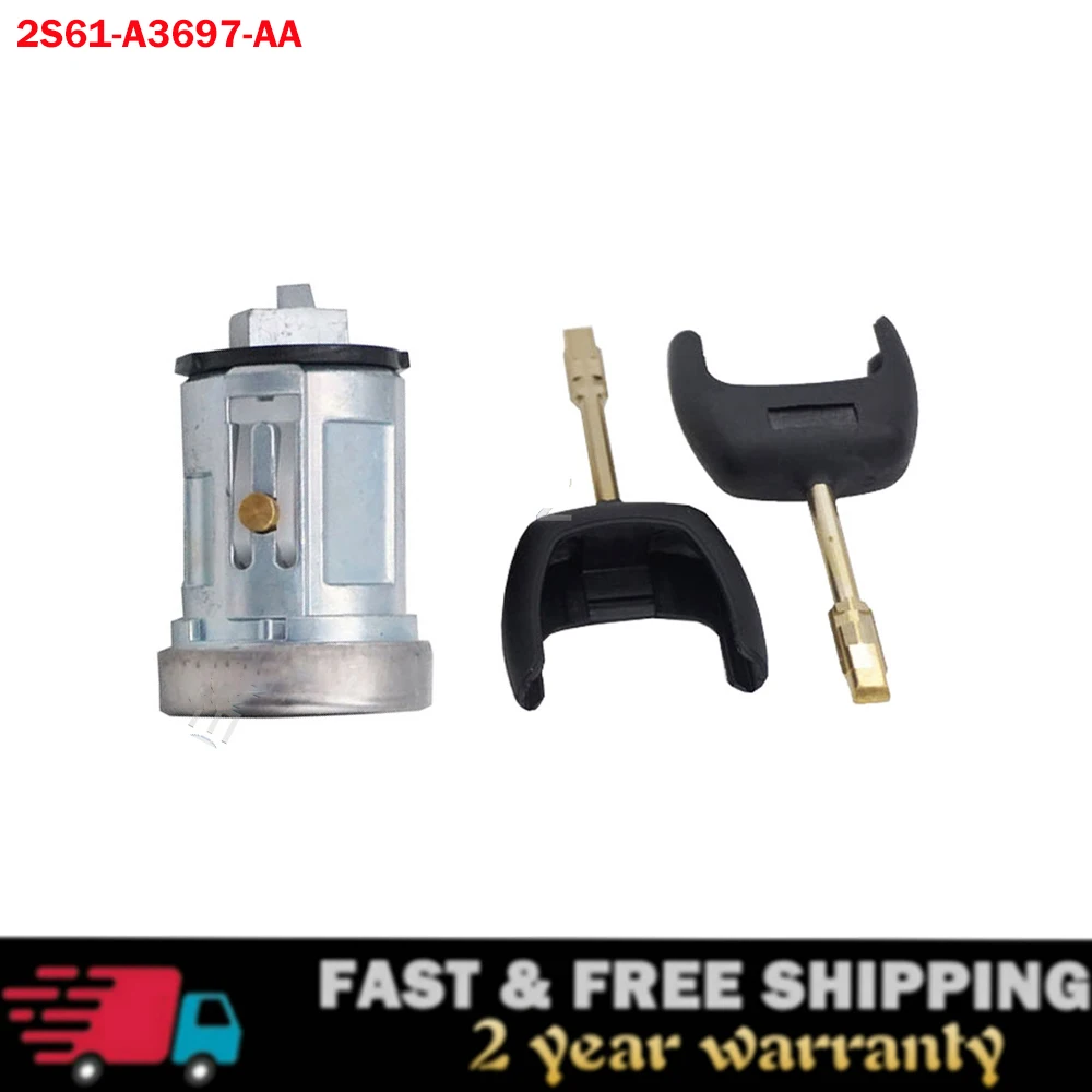 

4355452 2S61-A3697-AA Ignition Switch & Lock Barrel Cylinder Set + 2 Keys For Ford Transit MK7 2006-2014