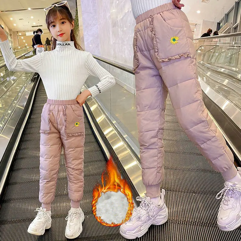 

Брюки на хлопковой подкладке для девочек и мальчиков 3-13 лет