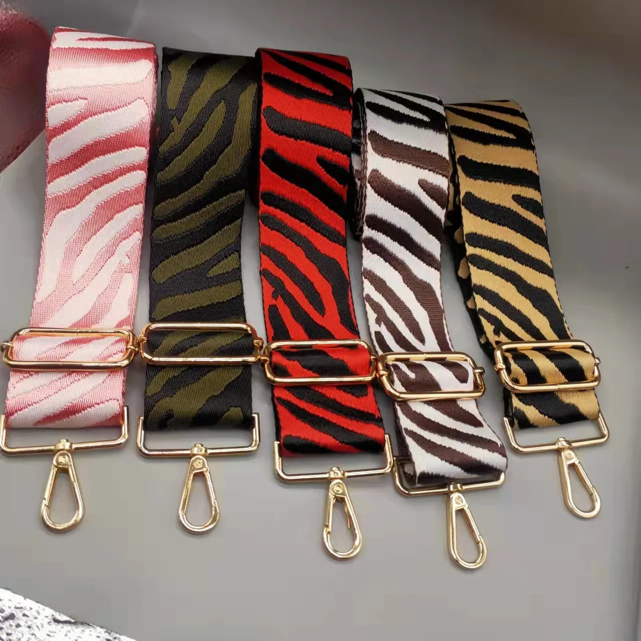 5cm Wide Bag Chain Replacement Wallet Shoulder Strap Crossbody Strap Wallet Accessory Colorful Zebra Camo Print