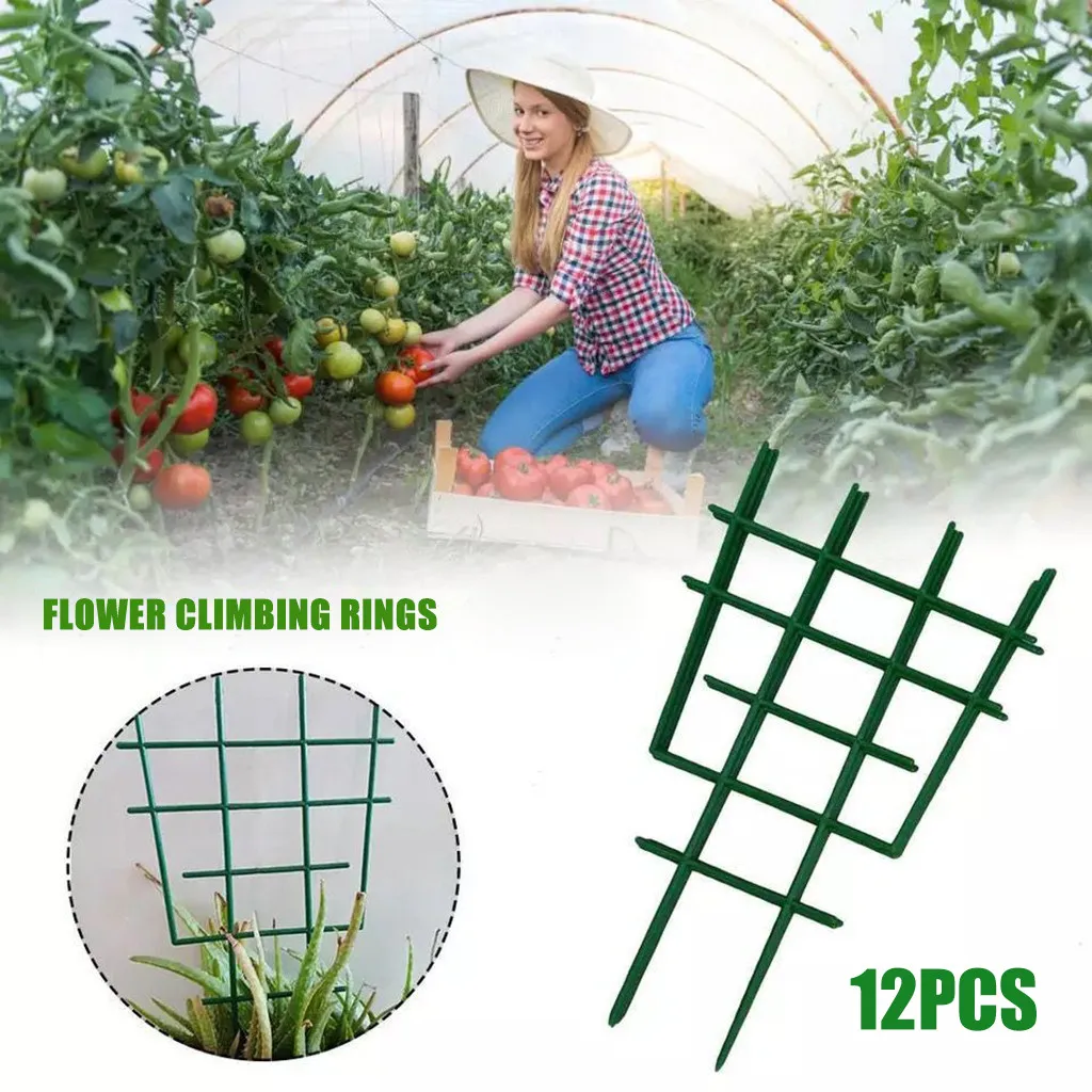 

Flower Garden Rings Plant Climbing Support Plastic DIY Support Superimposed 12PC Patio Extra Large Clips Hair Clips Short Hair