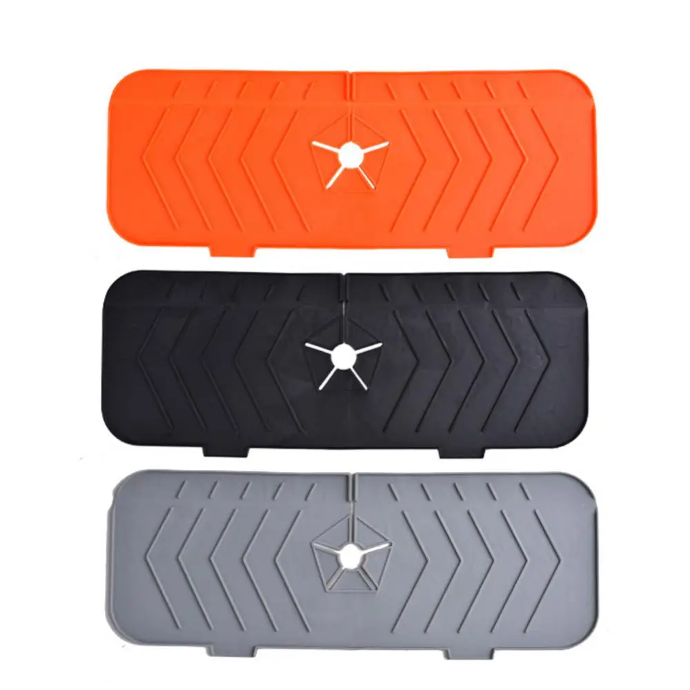 

Surrounding Design Faucet Silicone Snap Design Not Easy To Wear Drainage Pad Proof Household Faucet Water Guide Pads