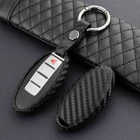 silicone car key case carbon fiber texture for infiniti q30 q50 q60 q70 q70l qx50 qx60 qx70 qx80 remote fob shell cover