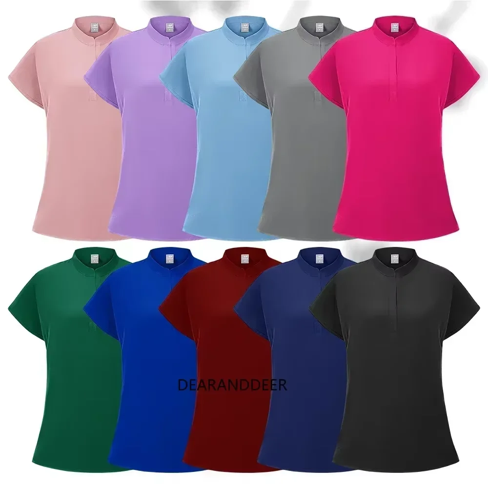 Dental pet hospital pharmacy clinic beauty salon uniform multicolor high elastic soft suit suitable for doctors and nurses.