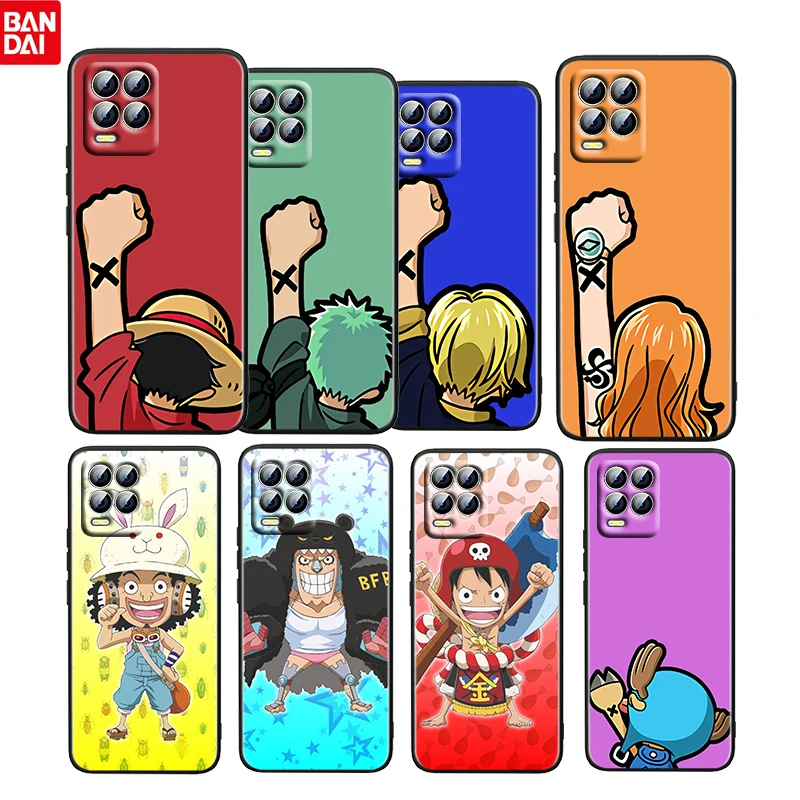 

Cartoon One Piece Mini For OPPO Realme GT Neo Master Edition 9i 8 7 Pro C21 Narzo 30 5G 4G Soft Silicone Black Phone Case Cover