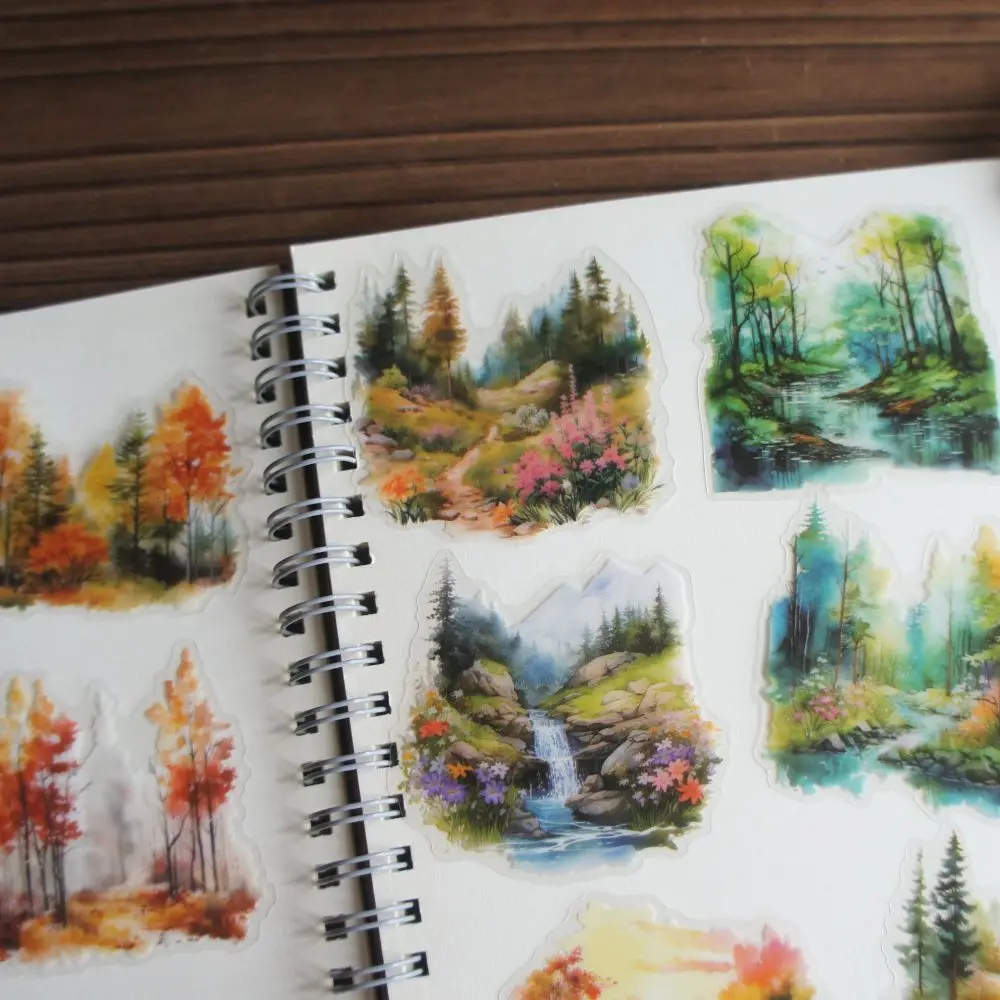 Стикеры из ПВХ для скрапбукинга сделай сам наклейки подарочной упаковки в лесной