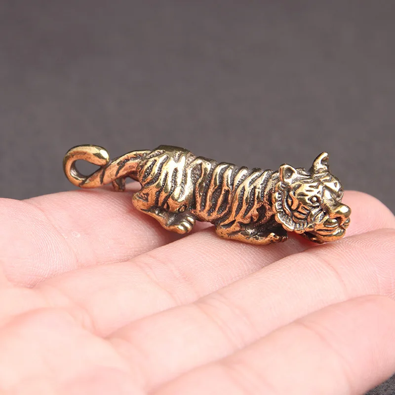 Латунный твердый старый брелок со знаком зодиака подвеска для привлечения