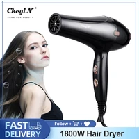 ckeyin 1800w hair dryer professional blow dryer strong wind barber anion air blow dryer salon styling tool 220v household use