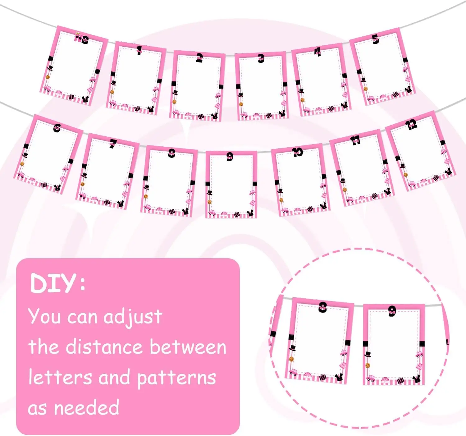 Cheereveal 13 шт. тема Baby Boss день рождения розово-красный первый ежемесячная фотография