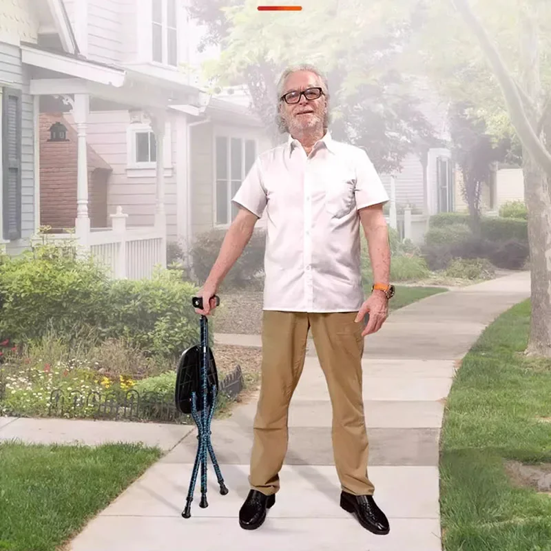 Портативный табурет для пожилых людей трость туристический складной из